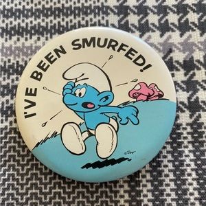 Peyo Vintage 1980 “I’ve Been Smurfed!” Pin